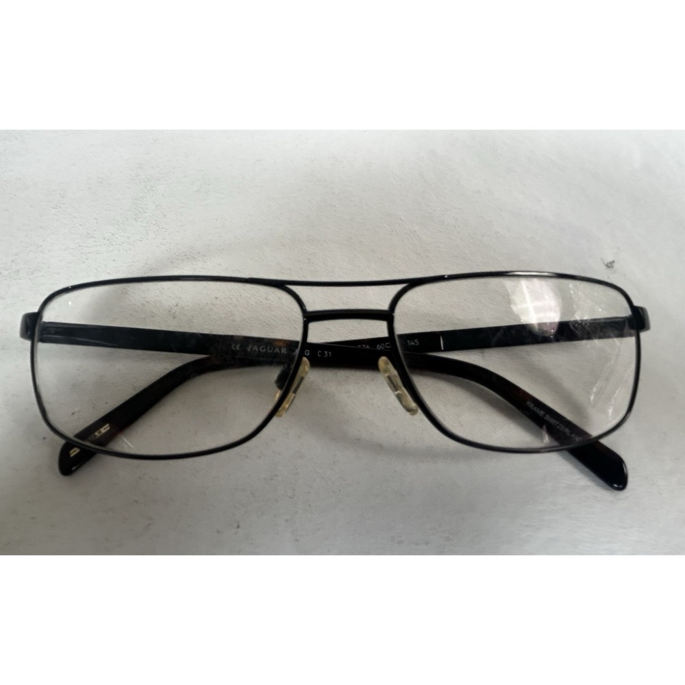 Jaguar Eyeglasses Frames Mod #33033-576 Brown Tortoise Full Rim 60-17-145